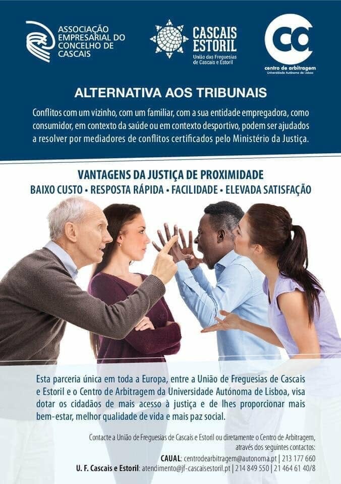 Informação | Alternativa aos tribunais – Parceria com Centro de Arbitragem da Autónoma e Freguesia de Cascais/Estoril