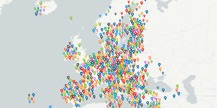 Mapa «A União Europeia perto de mim»